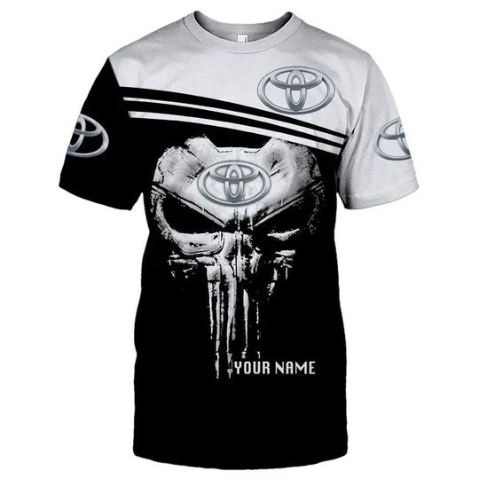 Toyota Skull Punisher Custom Personalized 3D Shirt Toyota Skull Punisher Custom Personalized 3D Shirt