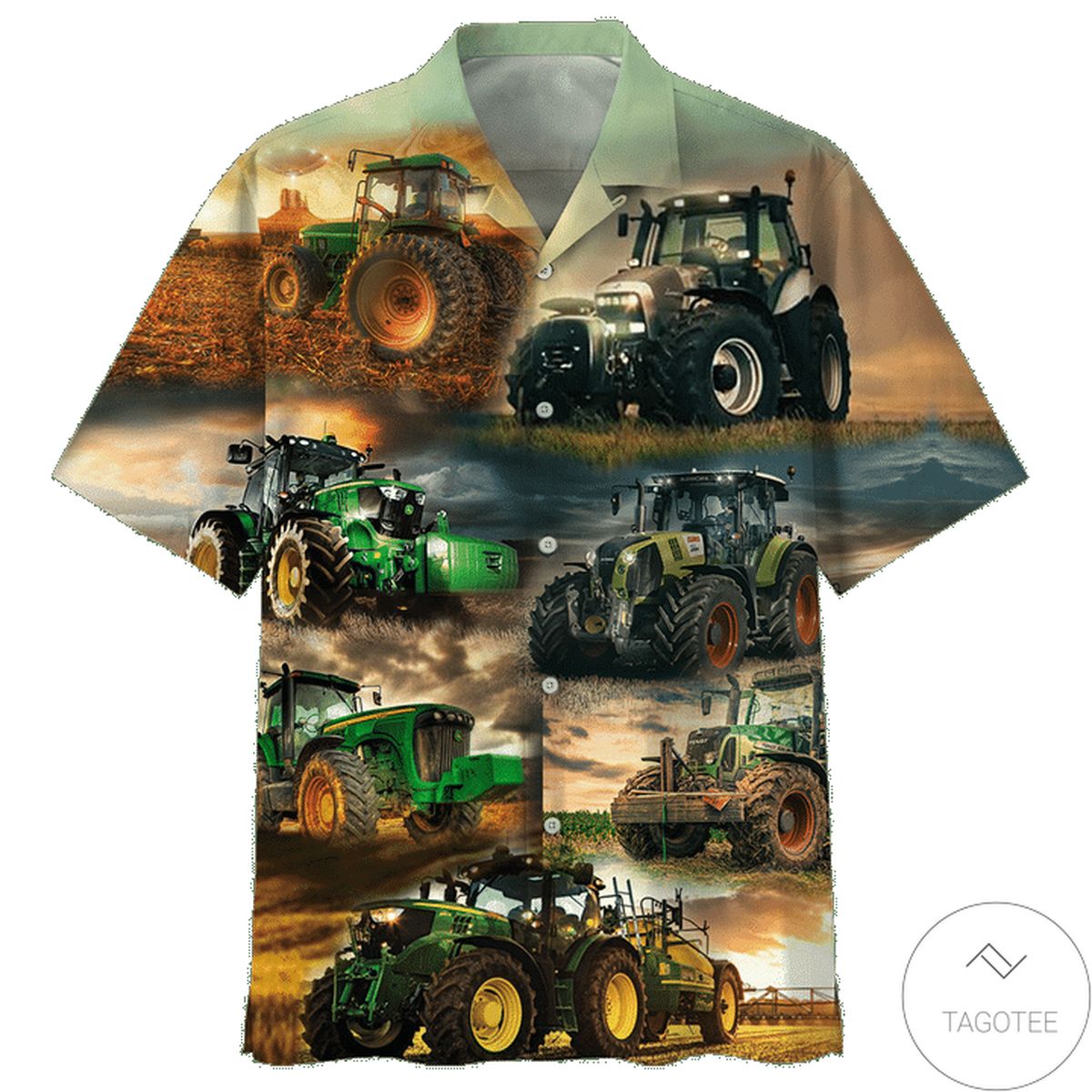 Tractor Full Printed Hawaiian Shirt Tractor Full Printed Hawaiian Shirt