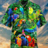 Tropical And Parrot All Over Printing Hawaiian Shirt