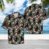Tropical Black Cat Hawaiian Shirt Summer Button Up