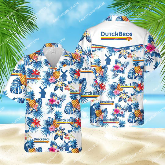 Tropical Dutch Bros Coffee All Over Print Hawaiian Shirt Tropical Dutch Bros Coffee All Over Print Hawaiian Shirt