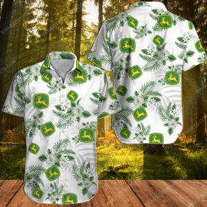 Tropical Floral Deere And Company All Over Print Hawaiian Shirt