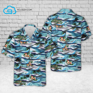 Tropical Flower Boeing 777 Full Print Hawaiian Shirt