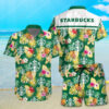 Tropical Fruit Starbucks All Over Print Hawaiian Shirt