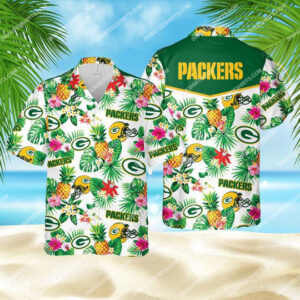 Tropical Fruits Green Bay Packers All Over Print Hawaiian Shirt