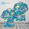 Tropical Palm Tree Cessna 172 Full Print Hawaiian Shirt