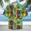Tropical Pineapple Leonberger Hawaiian Shirt Summer Button Up
