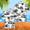Tropical Police Car Full Print Hawaiian Shirt