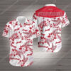Tropical Summer Budweiser Beer Short Sleeve Hawaiian Shirt