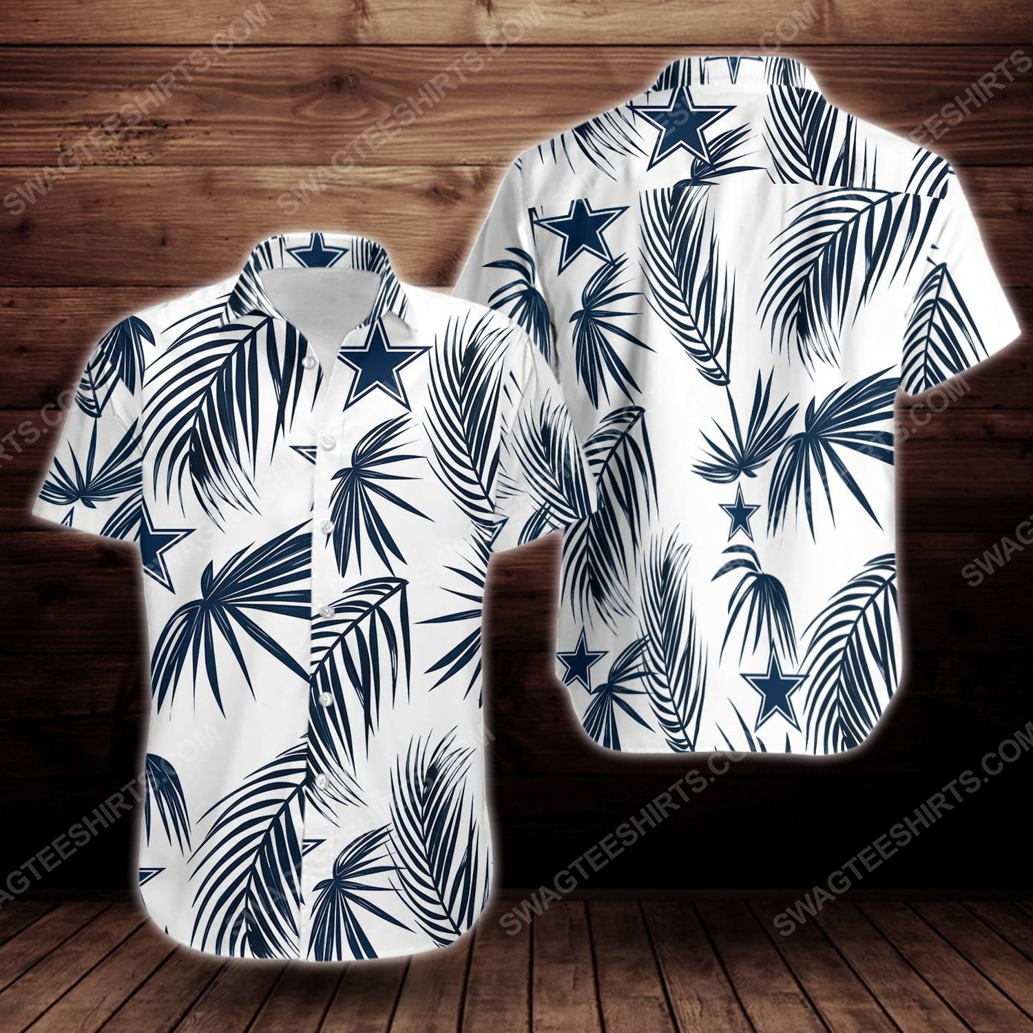 Tropical Summer Dallas Cowboys Short Sleeve Hawaiian Shirt Tropical Summer Dallas Cowboys Short Sleeve Hawaiian Shirt