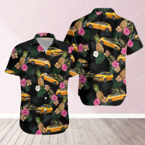 Tropical Summer Ford Car Short Sleeve Hawaiian Shirt
