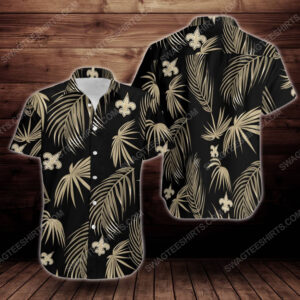 Tropical Summer New Orleans Saints Short Sleeve Hawaiian Shirt