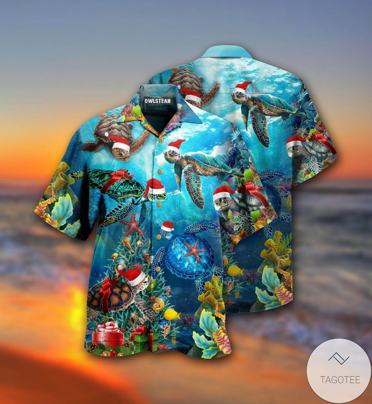 Turtle Love Christmas And Ocean Hawaiian Shirt Turtle Love Christmas And Ocean Hawaiian Shirt