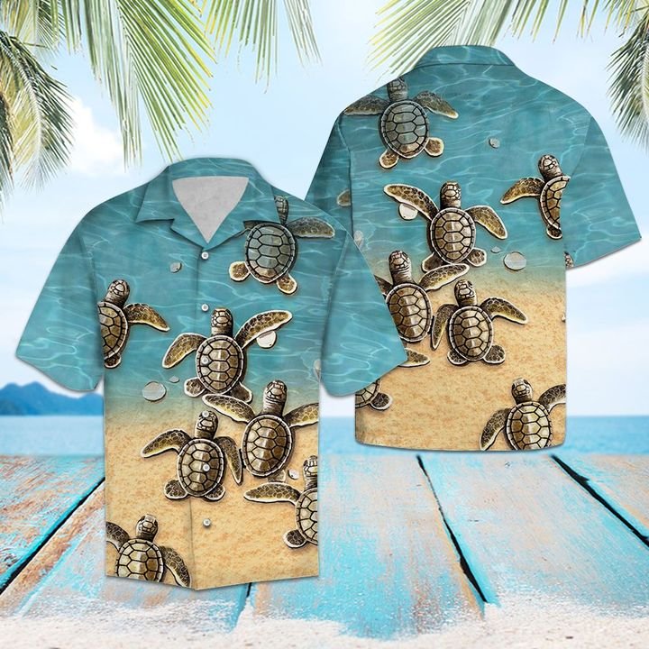 Turtle Thank You Hawaiian Shirt Summer Button Up Turtle Thank You Hawaiian Shirt Summer Button Up