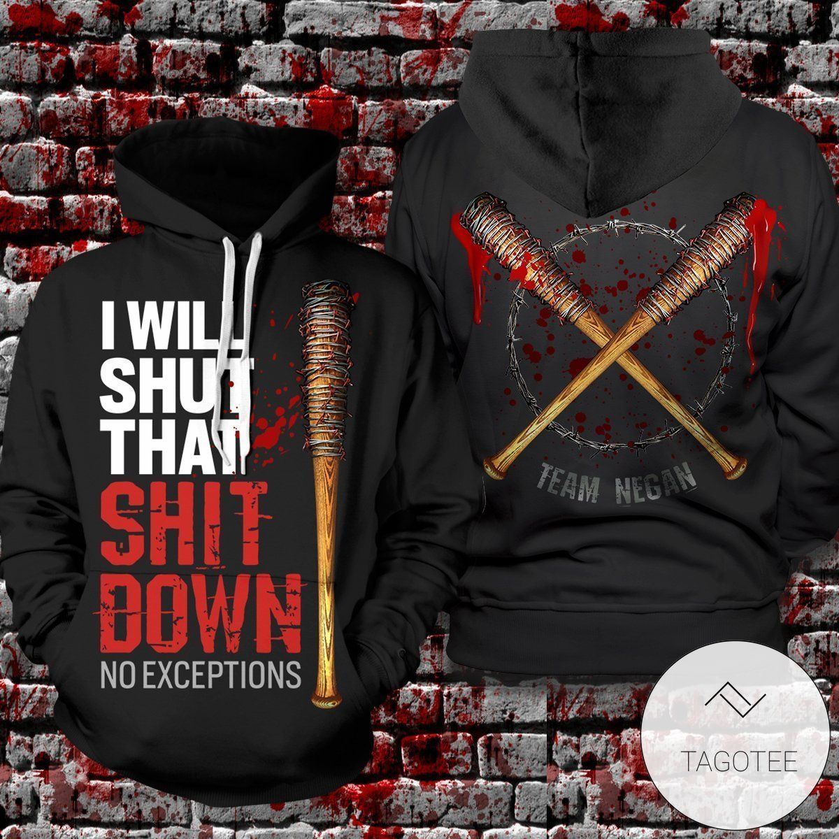 Twd I Will Shut That Shit Down Pullover Hoodie Twd I Will Shut That Shit Down Pullover Hoodie
