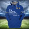 Uefa Champions League 71% Of The Earth Is Covered By Water 3D Hoodie