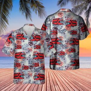 Uk Double-Decker Bus New Routemaster Hawaiian Shirt