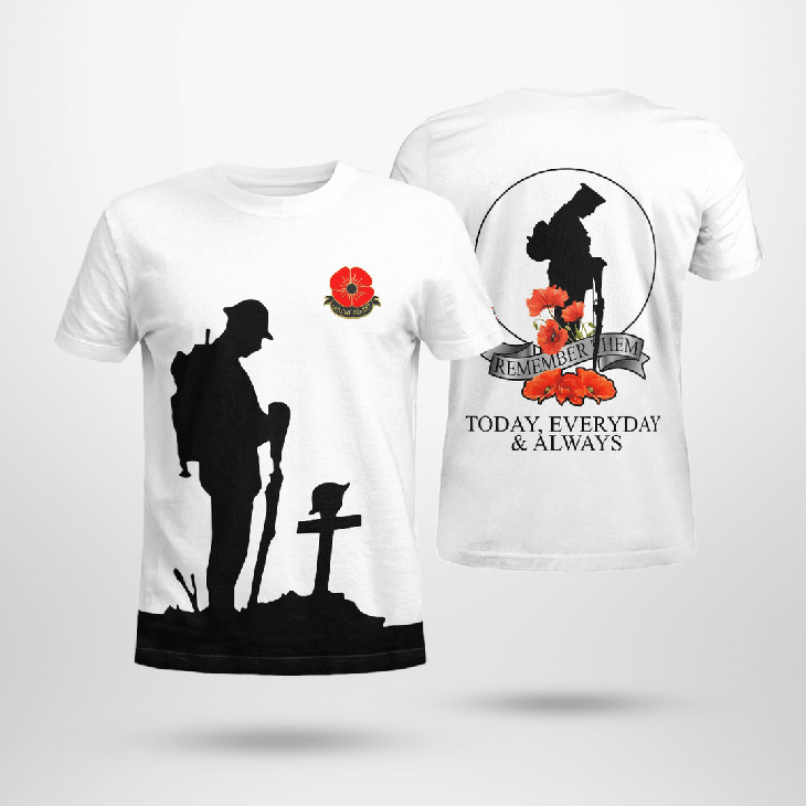 Uk Veteran Remember Them To Day Everyday And Always 3D Hoodie And Shirt Uk Veteran Remember Them To Day Everyday And Always 3D Hoodie And Shirt