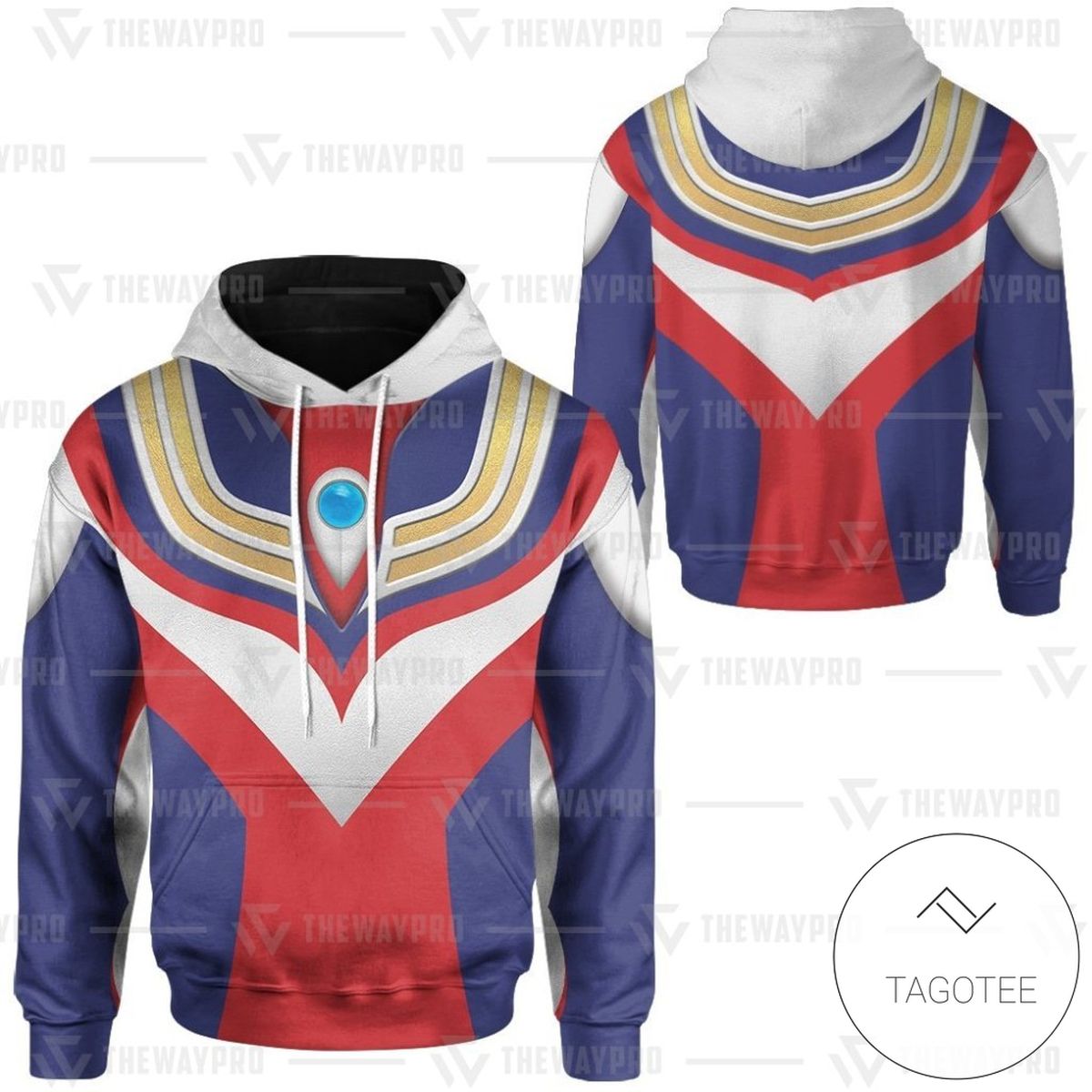 Ultraman Tiga Cosplay Custom Hoodie Ultraman Tiga Cosplay Custom Hoodie