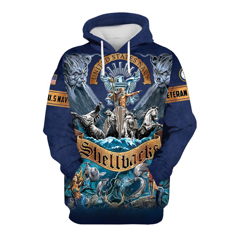 United States Navy Poseidon God Shellbacks 3D Shirt United States Navy Poseidon God Shellbacks 3D Shirt
