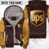 Ups Parcel Custom Name Fleece Hoodie