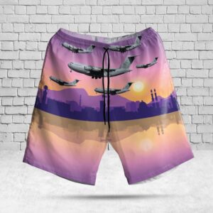 Us Air Force C-17 Globemaster Iii In Kabul City Hawaiian Shirt