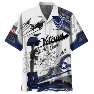 Us Air Force Veteran All Gave Some Some Gave All Hawaiian Shirt