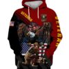 Us Army Veteran Eagle American Flag 3D Shirt
