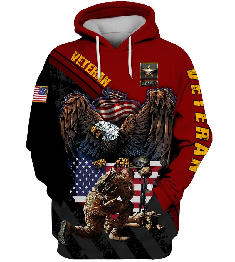 Us Army Veteran Eagle American Flag 3D Shirt Us Army Veteran Eagle American Flag 3D Shirt