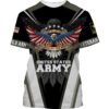 Us Army Veteran Eagle Land Of The Free Because Of The Brave Shirt Hoodie