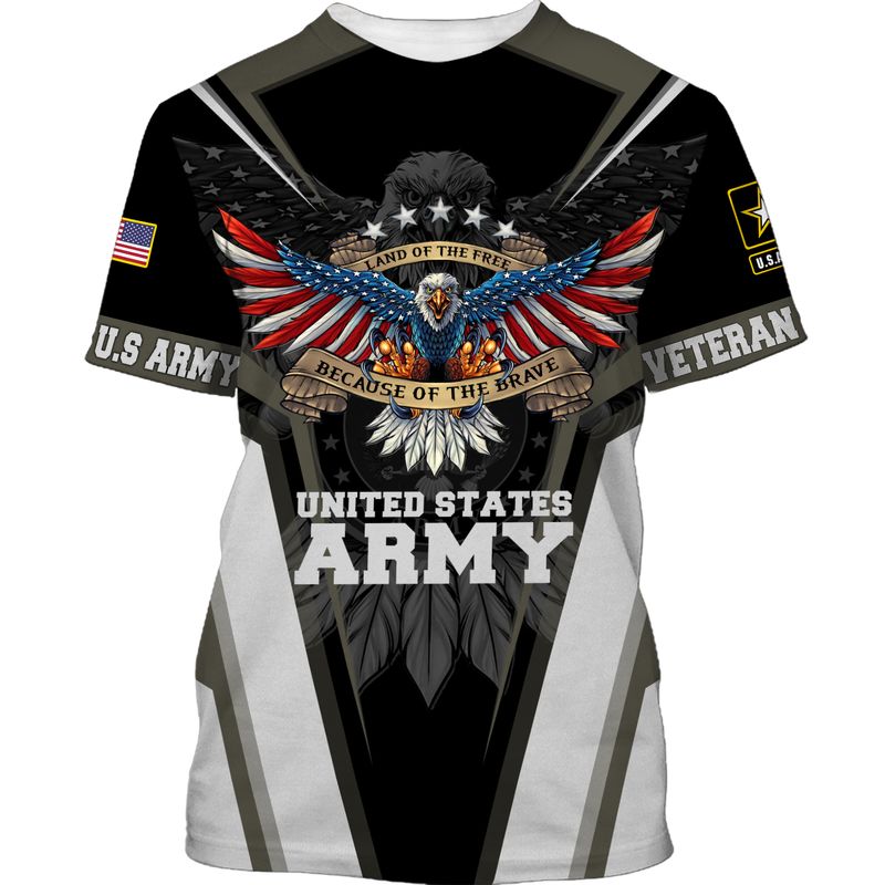 Us Army Veteran Eagle Land Of The Free Because Of The Brave Shirt Hoodie Us Army Veteran Eagle Land Of The Free Because Of The Brave Shirt Hoodie