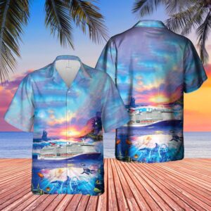 Us Cruise Mardi Gras Ocean Life Hawaiian Shirt