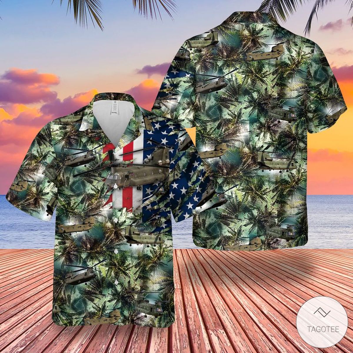 Us Flag Army Boeing Ch-47 Chinook Helicopters Camo Hawaiian Shirt Us Flag Army Boeing Ch-47 Chinook Helicopters Camo Hawaiian Shirt