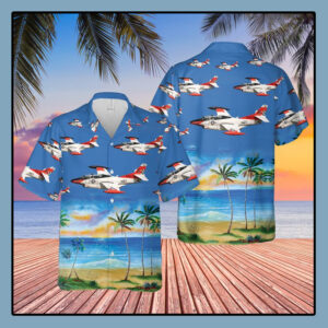 Us Navy North American T-2C Buckeye Hawaiian Shirt