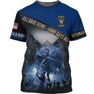 Us Navy Veteran Eagle All Gave Some Some Gave All 3D Shirt Hoodie