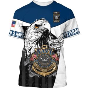 Us Navy Veteran Eagle The Sea Is Ours 3D Shirt Hoodie