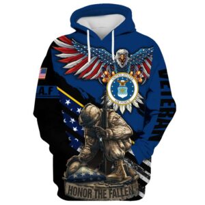 Usaf Air Force Veteran Eagle Honor The Fallen All Gave Some Some Gave All 3D Hoodie And Shirt