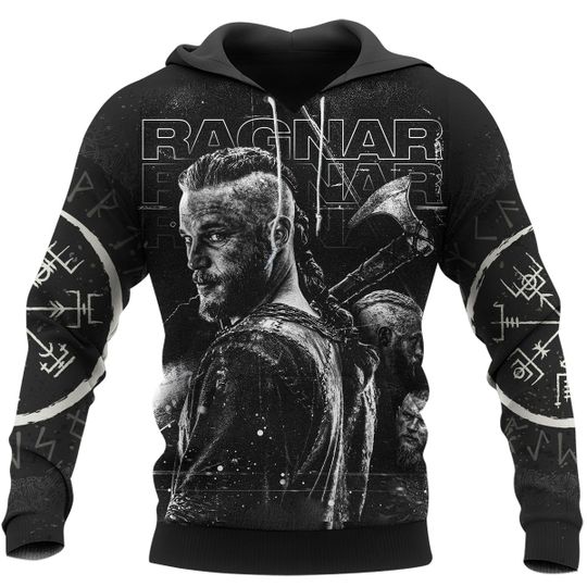 Vegvisir Rune Viking 3D Hoodie And Shirt Vegvisir Rune Viking 3D Hoodie And Shirt