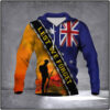 Veteran Lest We Forget Australia Flag 3D Hoodie