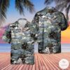 Vietnam Era Ch-46 Sea Knight Helicopter Hawaiian Shirt