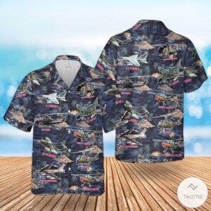 Vietnam War Airplanes And Helicopters Hawaiian Shirt
