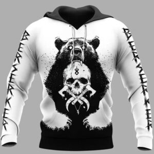 Viking Bear Claws And Yggdrasil 3D Hoodie And Shirts