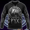 Viking Bear Raven Of Odin 3D Hoodie