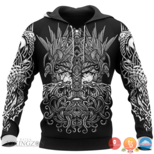 Viking Blood Black 3D Hoodie