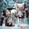 Viking Hydra Red White 3D Hoodie