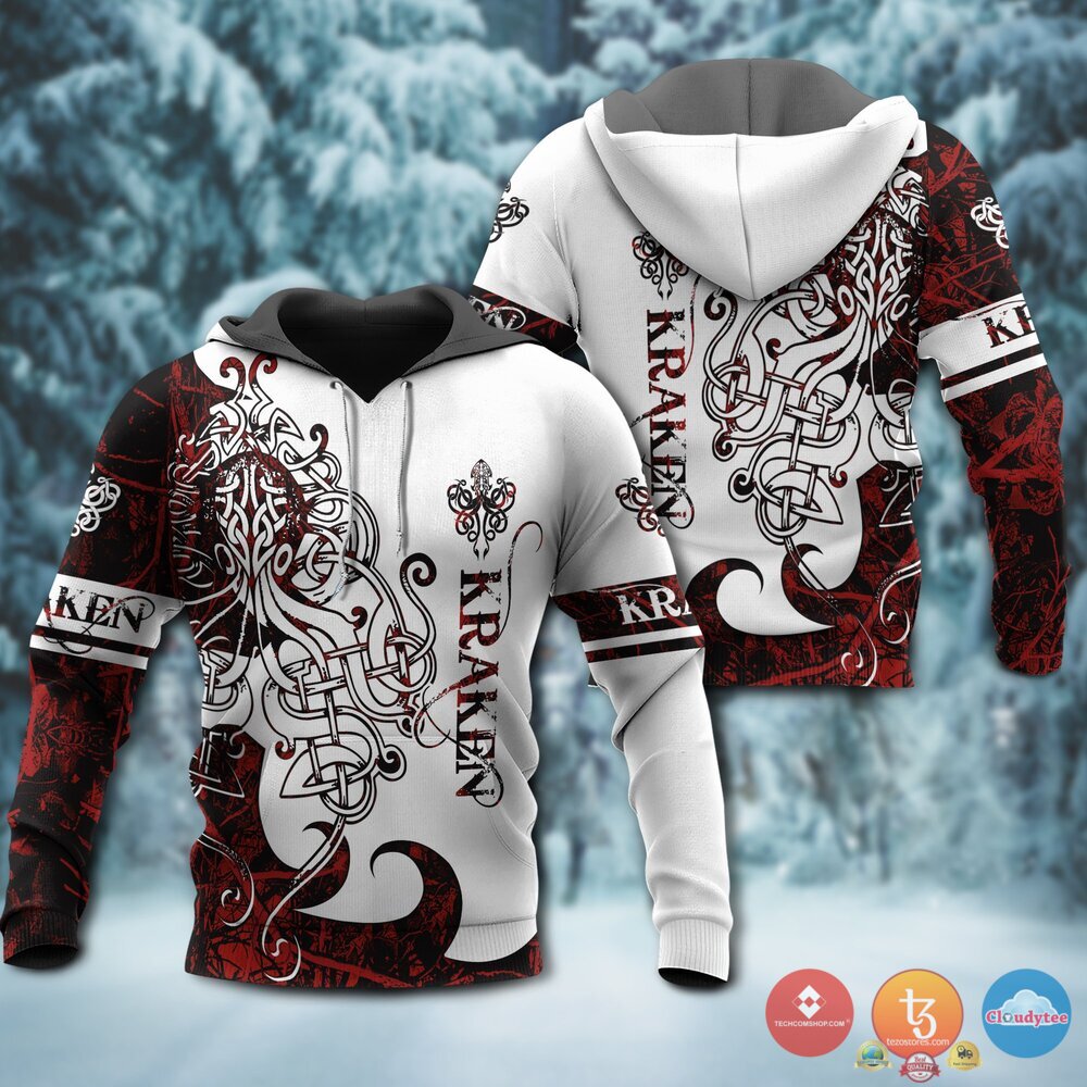 Viking Kraken 3D Hoodie Viking Kraken 3D Hoodie