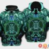 Viking Odin Green 3D Hoodie