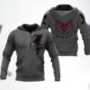 Viking Raven Nevermore 3D Hoodie And Shirt