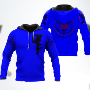 Viking Raven Nevermore 3D Hoodie And Shirt
