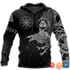 Viking Raven Warrior 3D Hoodie